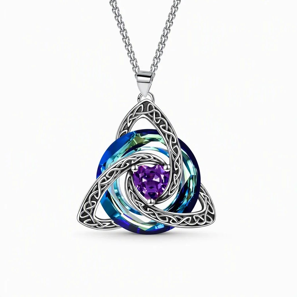 🔮Last Day 49% OFF💕🎁Women's Celtic Knot Birthstone Pendant Necklace