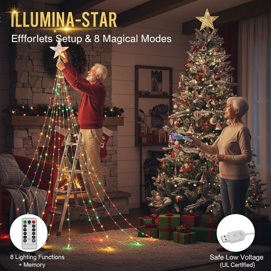 Starlight Cascade Tree Lights