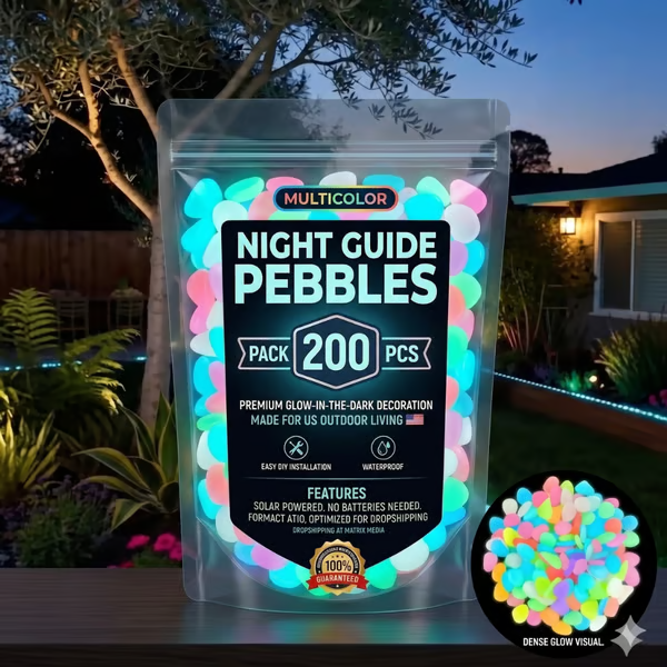 🔥Last Day 49% OFF🔥-🌈Colorful Glow-in-the-Dark Garden Stones