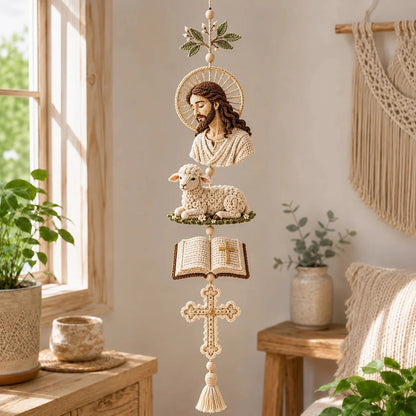🎁Last Day 49% OFF - ✝️"Blessed Faith" DIY Crochet Kit – Hanging Decoration✨