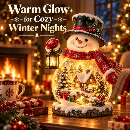 🎁Last Day 49% OFF - ⛄ Christmas Village Snowman Glow – Lighted Holiday Tabletop Decor✨