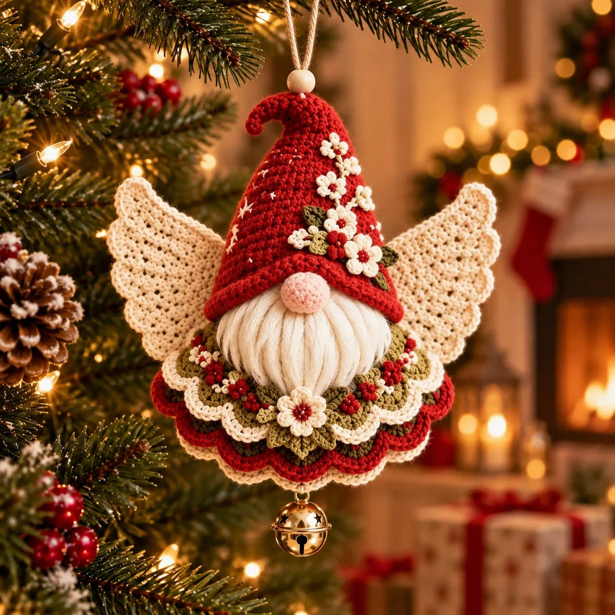 🎁Last Day 49% OFF - 🎄 DIY Crochet Christmas Angel Ornament Kit – Make, Hang & Treasure✨