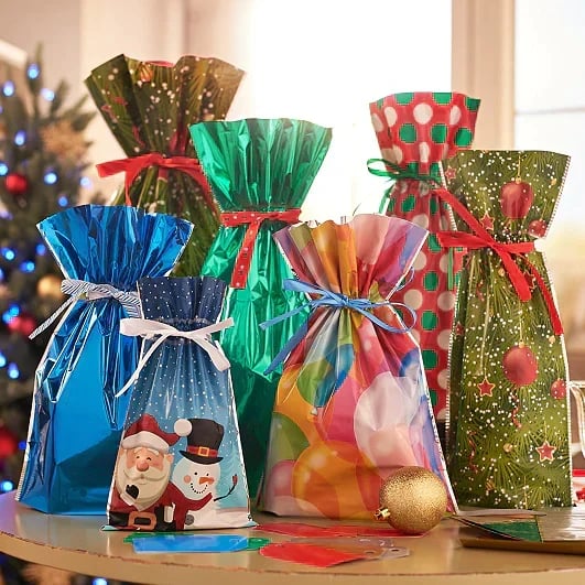 🏆50K+ SOLD! 🔥Christmas Sale 49% OFF🎅Drawstring Christmas Gift Bags (Biodegradable)🎁