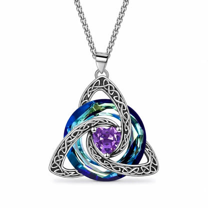 🔮Last Day 49% OFF💕🎁Women's Celtic Knot Birthstone Pendant Necklace