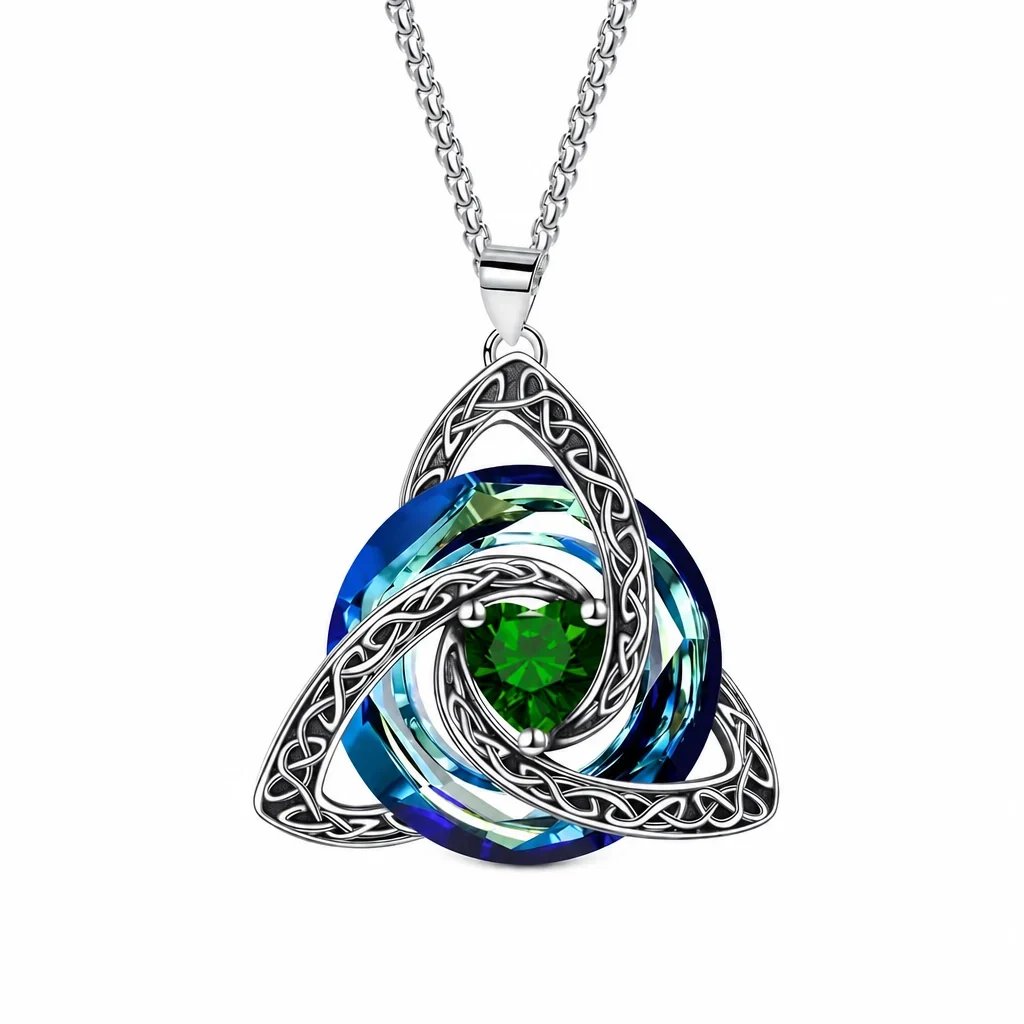 🔮Last Day 49% OFF💕🎁Women's Celtic Knot Birthstone Pendant Necklace