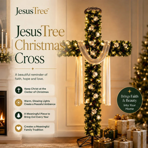 (🎁Last Day 49% OFF)🎄✨JesusTreeTM Christmas Cross - Free Shipping
