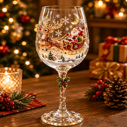 🎁Last Day 49% OFF - ✨🎁Christmas 3D Wine Glass Collection Gift Box Set🥂