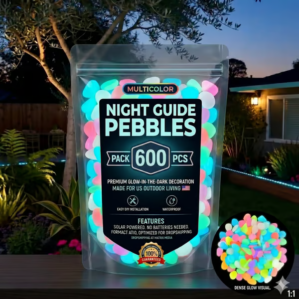 🔥Last Day 49% OFF🔥-🌈Colorful Glow-in-the-Dark Garden Stones