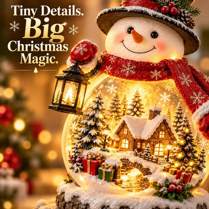 🎁Last Day 49% OFF - ⛄ Christmas Village Snowman Glow – Lighted Holiday Tabletop Decor✨