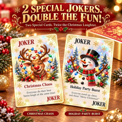 🎁Last Day 49% OFF - 🃏🎅 Christmas Holiday Cheer Playing Cards - Make Your Christmas Game Night More Fun!