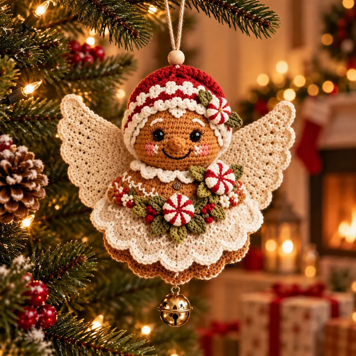 🎁Last Day 49% OFF - 🎄 DIY Crochet Christmas Angel Ornament Kit – Make, Hang & Treasure✨