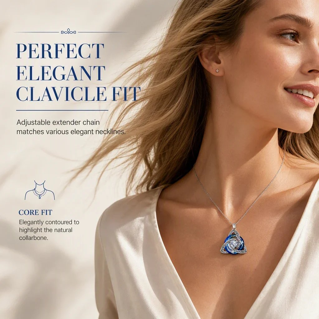🔮Last Day 49% OFF💕🎁Women's Celtic Knot Birthstone Pendant Necklace
