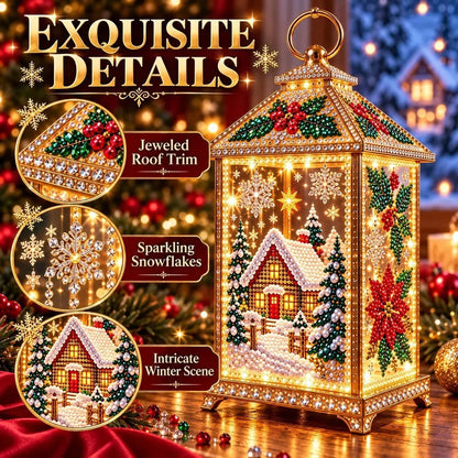 ✨ DIY Diamond Art Christmas Lantern – Make It, Light It, Display It