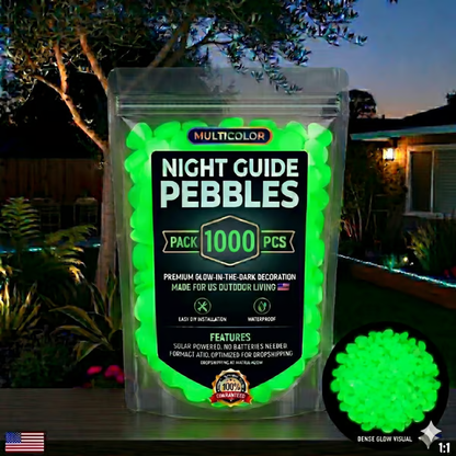🔥Last Day 49% OFF🔥-🌈Colorful Glow-in-the-Dark Garden Stones