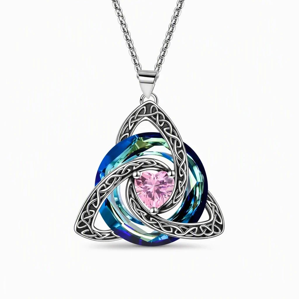 🔮Last Day 49% OFF💕🎁Women's Celtic Knot Birthstone Pendant Necklace