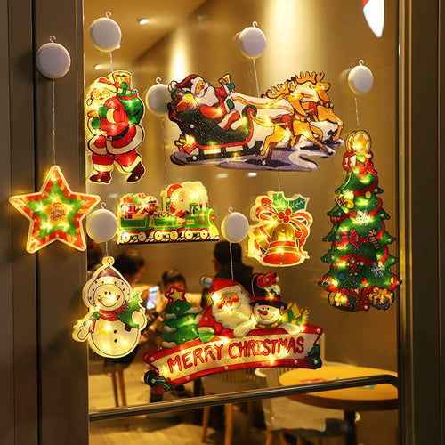 🎁Last Day 49% OFF - ✨🎄Christmas Window Hanging Lights