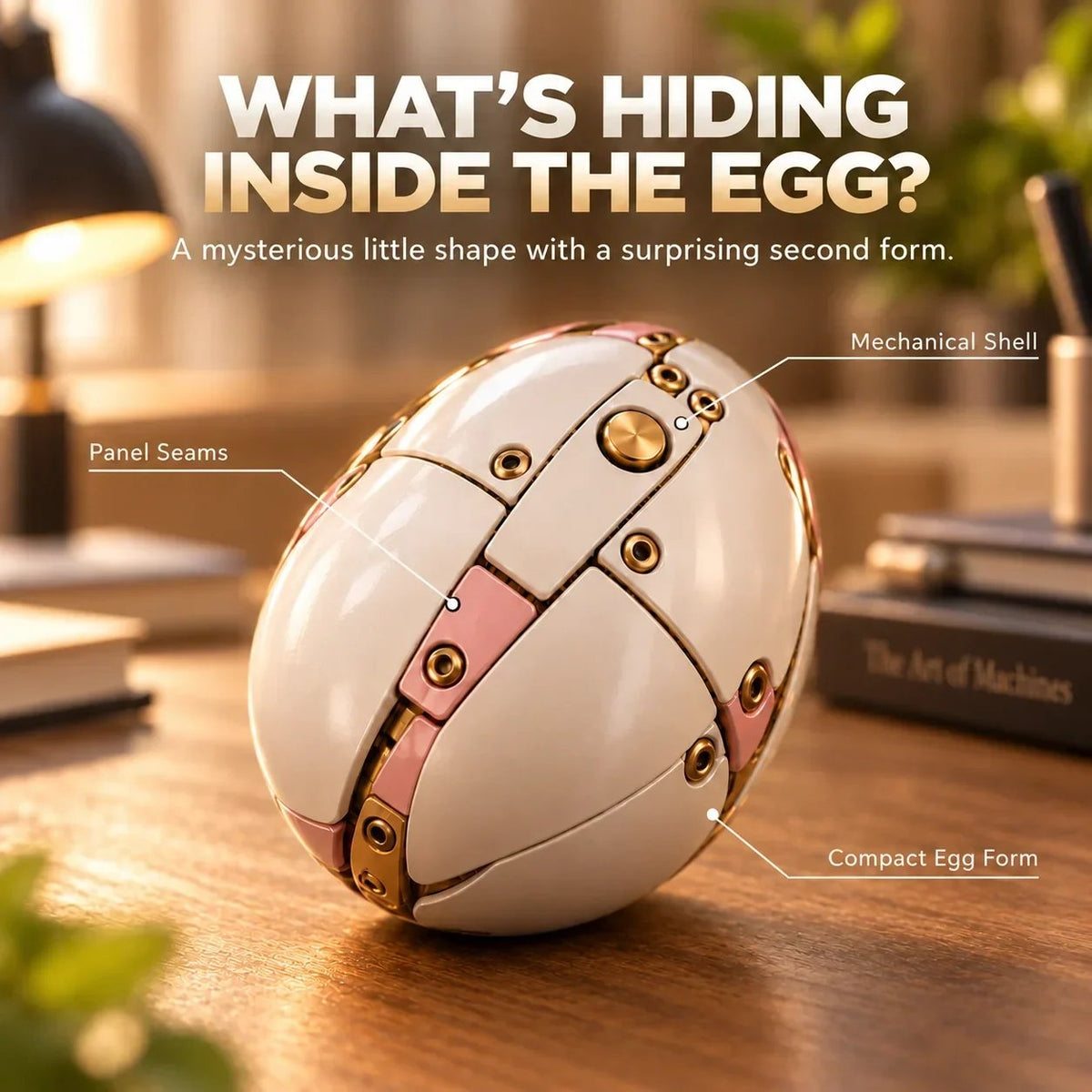 🎁Last Day 49% OFF - 🦄 2-in-1 Transformable Mechanical Unicorn Egg – Winged Fantasy Figure🥚