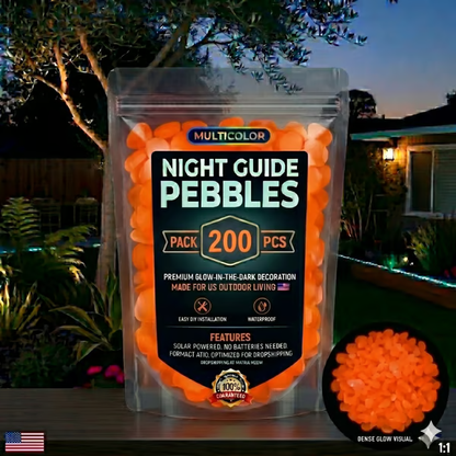 🔥Last Day 49% OFF🔥-🌈Colorful Glow-in-the-Dark Garden Stones