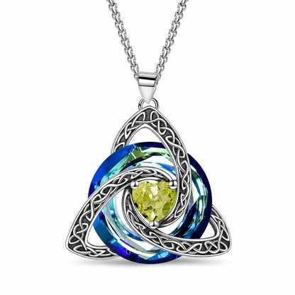 🔮Last Day 49% OFF💕🎁Women's Celtic Knot Birthstone Pendant Necklace
