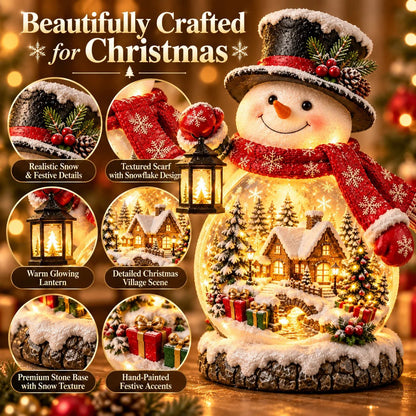 🎁Last Day 49% OFF - ⛄ Christmas Village Snowman Glow – Lighted Holiday Tabletop Decor✨