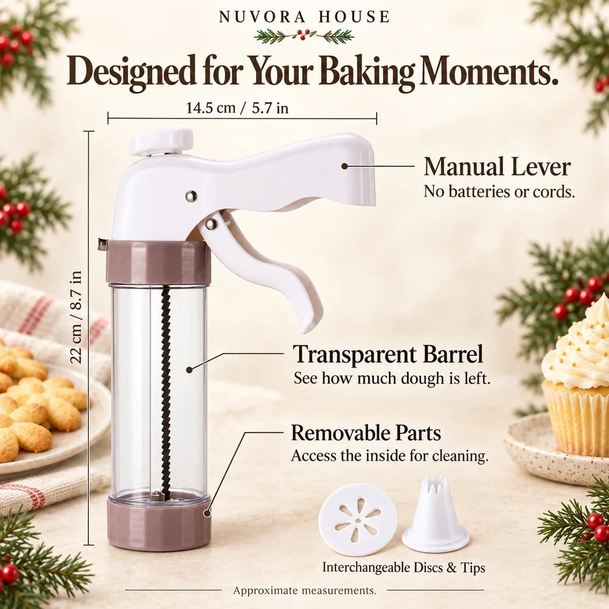 Cookie Press & Decorating Kit