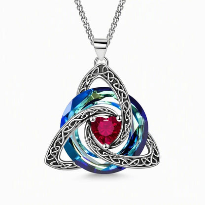 🔮Last Day 49% OFF💕🎁Women's Celtic Knot Birthstone Pendant Necklace