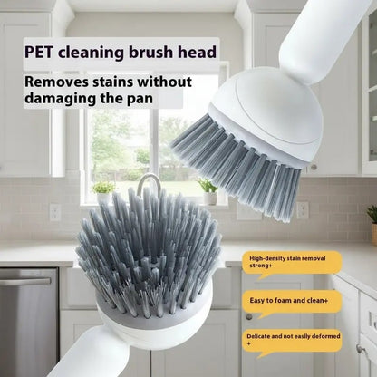 🔥6-in-1 Rotatable Dish Brush with Detergent Dispenser