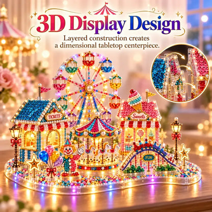 DIY Crystal Art Kit with LED Lighting – Sparkling Miniature Scenes to Create Yourself