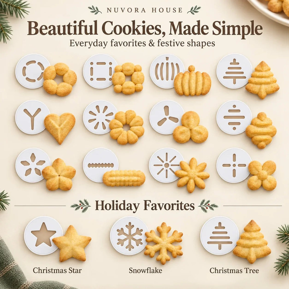 Cookie Press & Decorating Kit