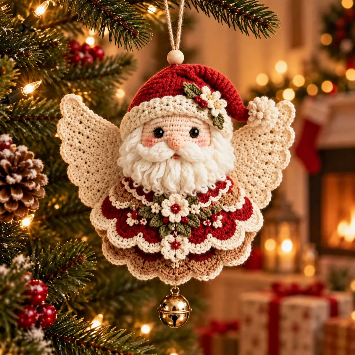 🎁Last Day 49% OFF - 🎄 DIY Crochet Christmas Angel Ornament Kit – Make, Hang & Treasure✨